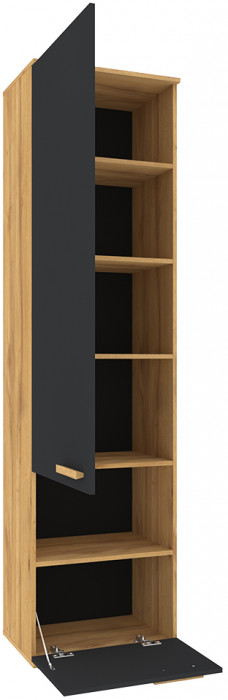 Шкаф МЦН Crown 11, Графит, Дуб золотистый