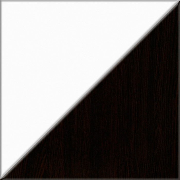 Прихожая П-6 Компоновка № 46, цвет венге/фасады МДФ белое дерево фрезеровка ромб, ШхГхВ 150х50х210 см., универсальная сборка