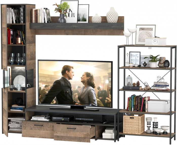 Трувор Гостиная 013, дуб гранж песочный/интра