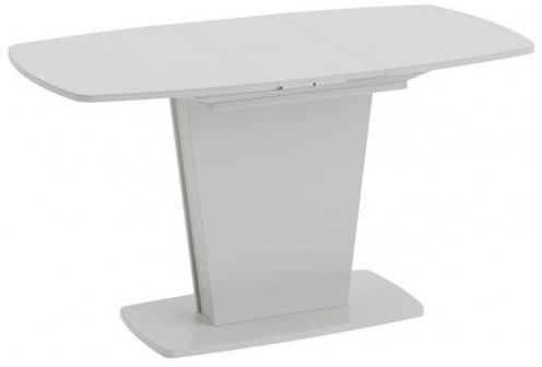 Честер Стол раздвижной Тип 2 (Белый/Стекло белый глянец (оптивайт))