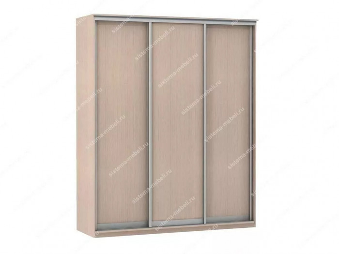 Шкаф купе Модерн 2076х450 3-х дверный 3-х секционный глухой ясень