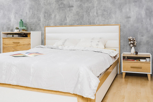 Кровать с подъемным механизмом Айрис 306 Люкс 180х200, дуб