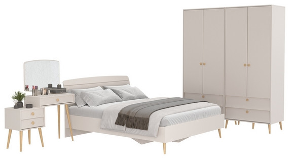 Афина Спальня 17-1600, кашемир серый