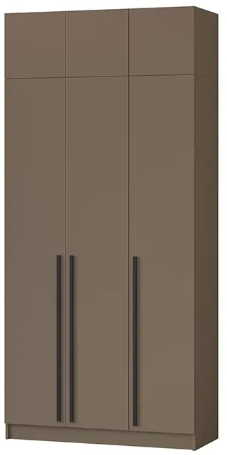 Шкаф Бастион 1200 с антресолью, Молочный шоколад