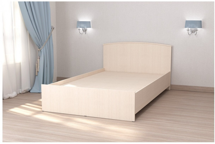 Кровать арт.032, низкий щиток, 140 (Венге)