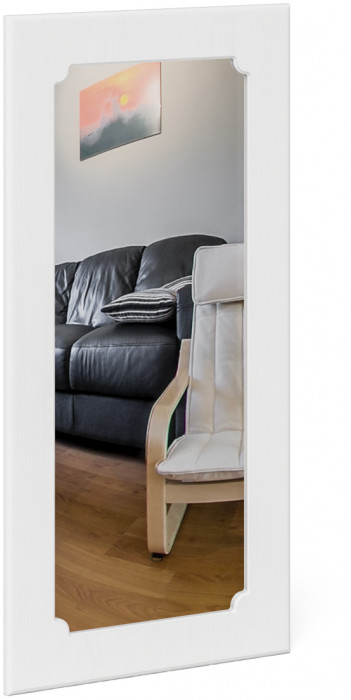 Прихожая П-6 Компоновка № 23, цвет венге/фасады МДФ белое дерево фрезеровка прованс, ШхГхВ 80х35х210 см., универсальная сборка