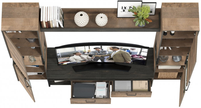 Трувор Гостиная 017, дуб гранж песочный/интра