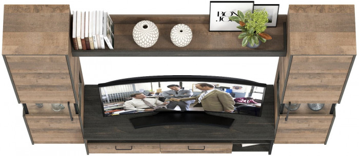 Трувор Гостиная 017, дуб гранж песочный/интра