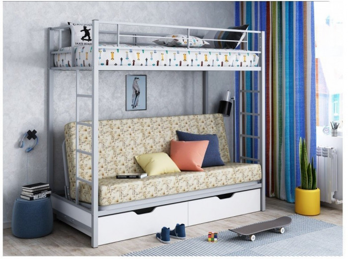 Двухъярусная кровать Мадлен ЯЯ (Слоновая кость)