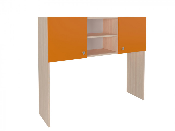 Надстройка стола Дуб молочный/Оранжевый