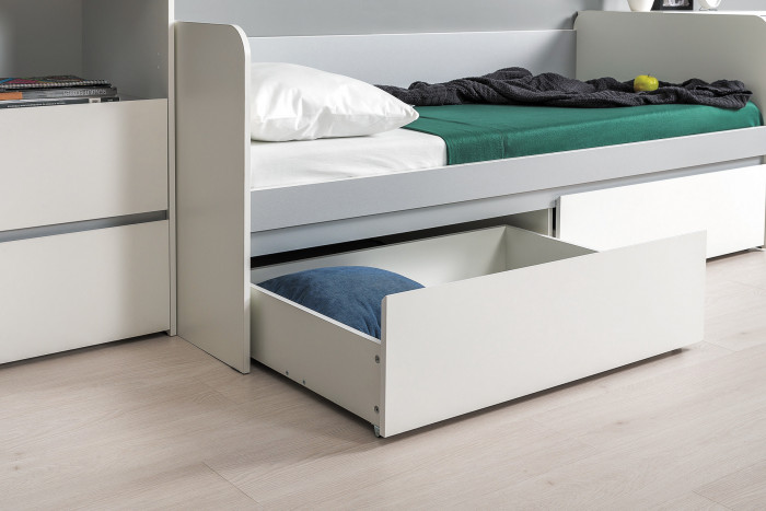 Торонто Компоновка № 22, белый шагрень/стальной серый