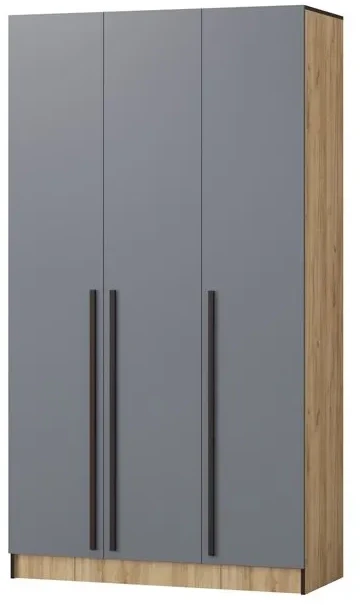 Шкаф Бастион 1500 №1, Графит/Дуб крафт золотой