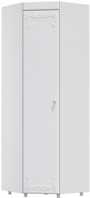 Шкаф угловой (гл.410) Италия ИТ-65 белое дерево