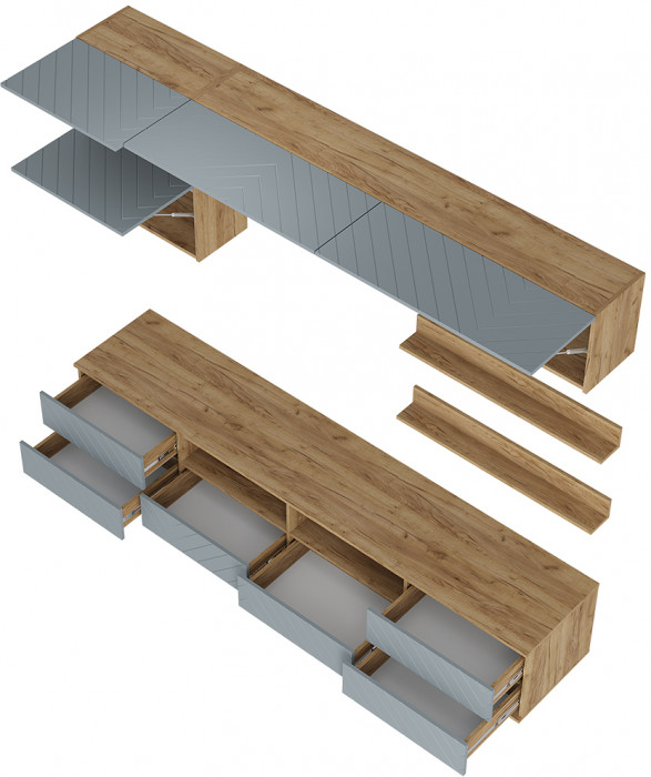 Гостиная Камелия ГС-01, Крафт, Шарли бриз
