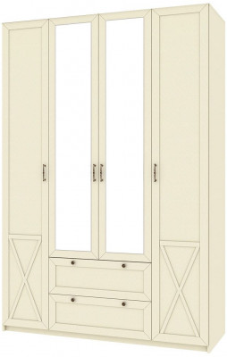 Бэль Шкаф четырехдверный Слоновая кость