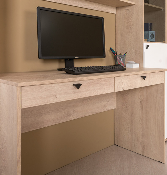 Бостон № 39, дуб эндгрейн элегантный/фасады МДФ милк рикамо софт