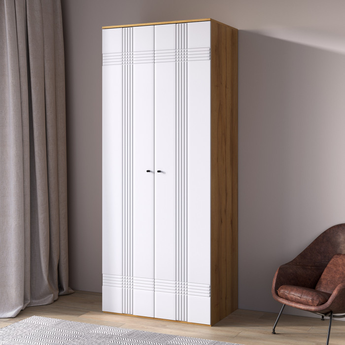 Шкаф распашной двухдверный Вега Саксония