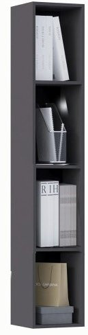 Модульная гостиная Оливия, композиция 6 (Графит, Графит Софт)