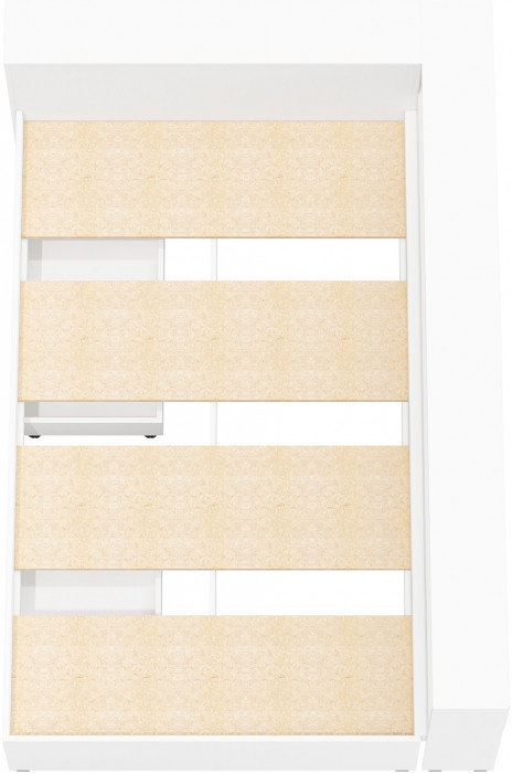 Ксения Кровать с ящиками 1200 + прикроватный блок, белый