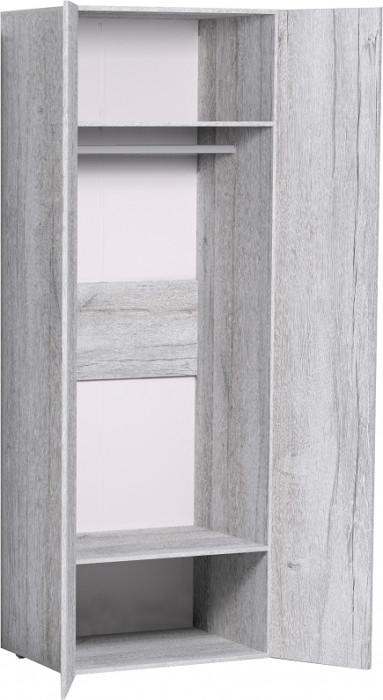 Шкаф для одежды с зеркалом Neo 54, дуб шавиниган