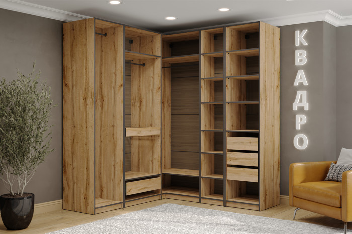 Гардеробная система Квадро. Комплект 11