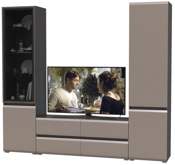 Сидней Комплектация № 013, корпус: антрацит/фасады: МДФ веллюто капучино