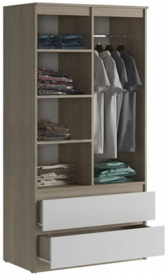 Модульная детская Челси, композиция 2 (Белый глянец, Белый)