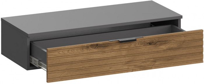 Навесная универсальная тумба Ома ТБ-3614, Графит/Дуб Тортуга