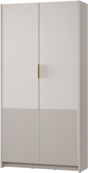 Шкаф 2-х створчатый "Пандора" ШК-01 Кашемир/МФ03 с антресолью