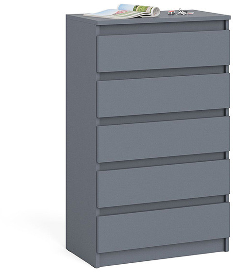 Мори Комод МК700.5, цвет графит, ШхГхВ 70,4х41х114 см.