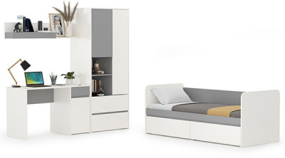 Торонто Компоновка № 25, белый шагрень/стальной серый