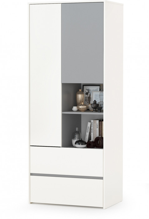 Торонто Компоновка № 25, белый шагрень/стальной серый