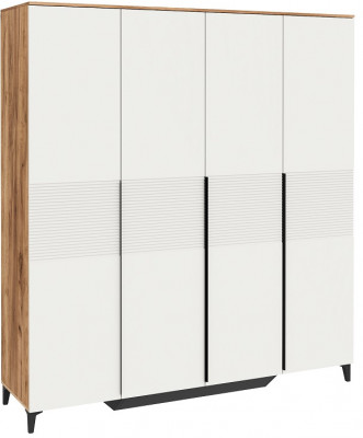 Шкаф для платья и белья 4-х дверный Белла