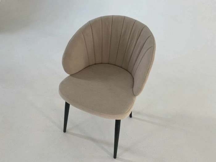 Стул З / черный /велюр бежевый
