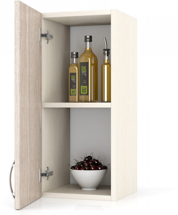 Кухня Мери ШВ300 Шкаф 30 см., цвет дуб/ясень шимо светлый, ШхГхВ 30х30х67 см., универсальная дверь
