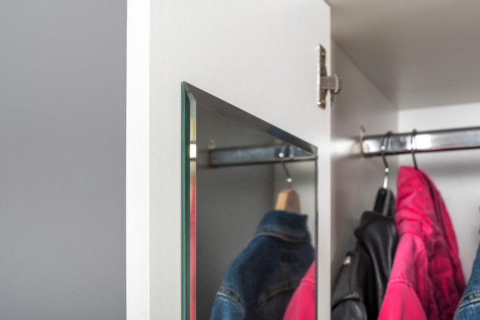 Торонто Компоновка № 27, белый шагрень/стальной серый