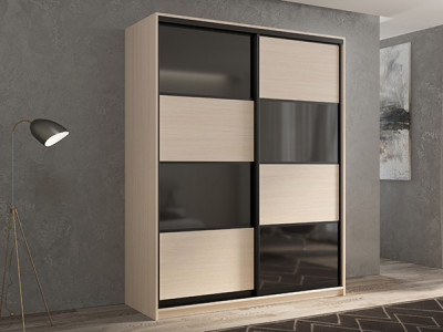 Шкаф-купе Кааппи 13 Дуб молочный 120х60х230 см