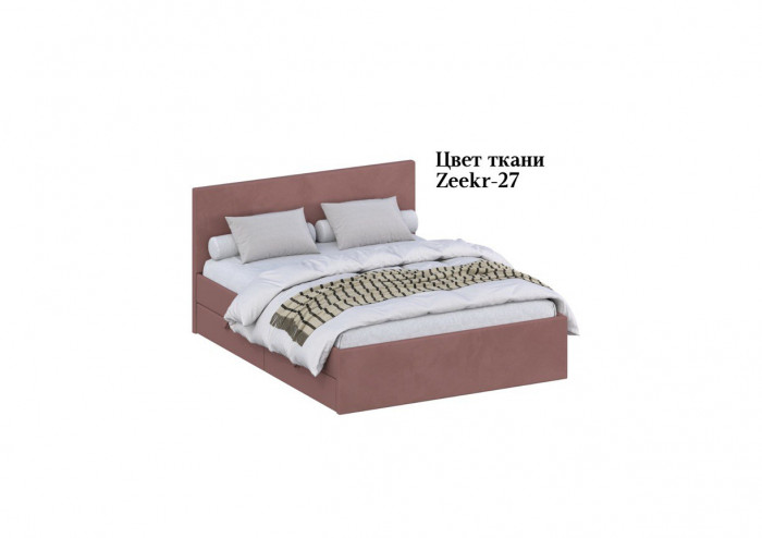 Кровать 160 КР-433-М с настилом из ламелей, Микровелюр Zeekr-27