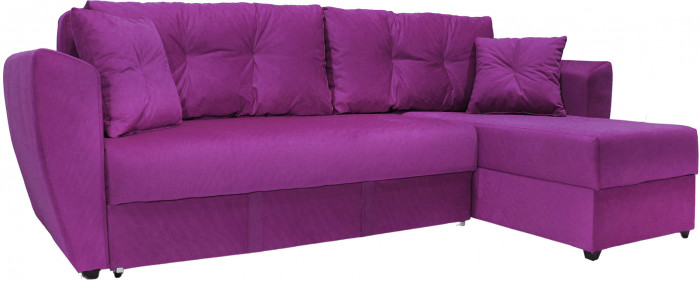 Диван УГЛОВОЙ Амстердам велюр фиолетовый 160
