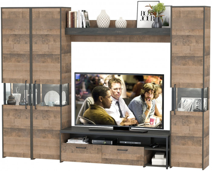 Трувор Гостиная 031, дуб гранж песочный/интра