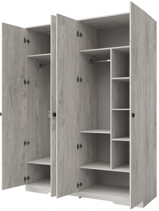 Модульная спальная комната "Атланта" - Бетон пайн светлый