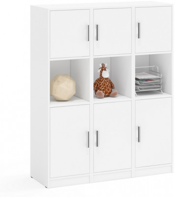 Три Пенала С-МД-СК9П к компьютерному столу С-МД-СК9, белый шагрень