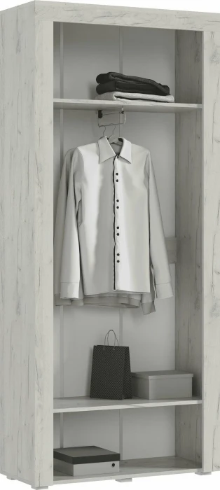 Ангара Шкаф 2-х створчатый (Дуб Юкон / Графит)