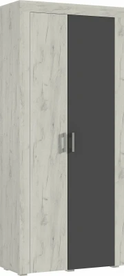 Ангара Шкаф 2-х створчатый (Дуб Юкон / Графит)