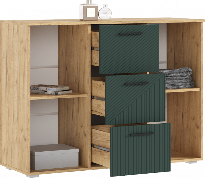 Сильвия Спальня, Браш Мени Грин/Дуб крафт